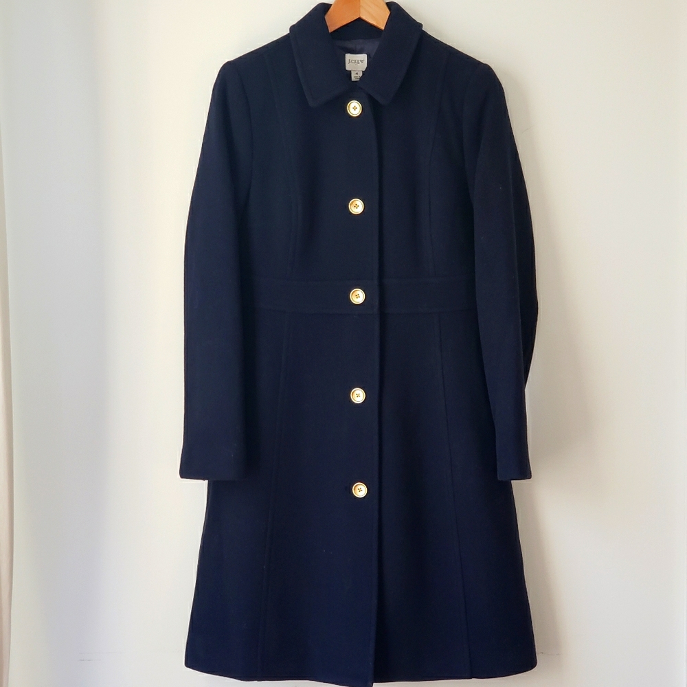 j crew wool-blend lady coat
